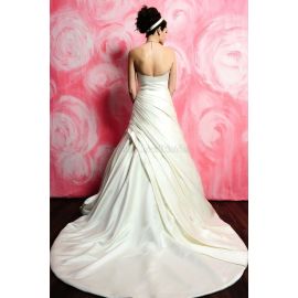 Elegante vestido de noiva formal elegante com cintura natural