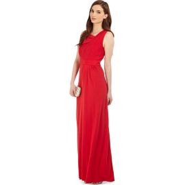 Vestidos de noite elegantes linha A cetim longo vermelho com alças