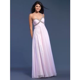 Elegantes vestidos de formatura de um ombro só longo rosa