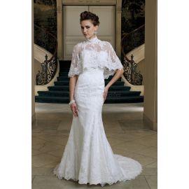 Clássico vestido de noiva formal extravagante sem mangas